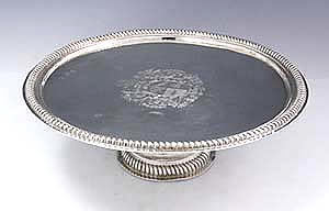 English antique silver Queen Anne tazza London 1705